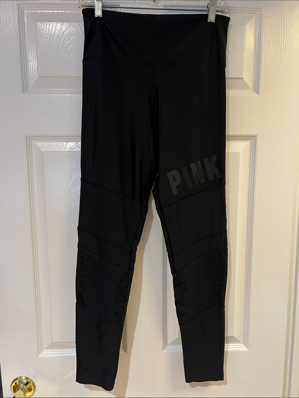 PINK Black Shimmer High Waist Leggings